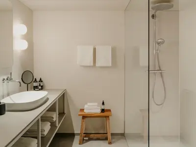 Ein Badezimmer in der Unterkunft Hirschen - Fine Hotel, Restaurant & Spa