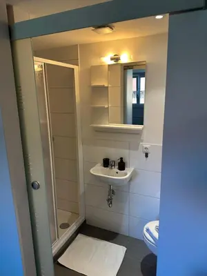 Ein Badezimmer in der Unterkunft Haus Geiger