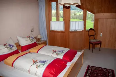 Ein Bett oder Betten in einem Zimmer der Unterkunft Haus Klebern, Egg - im Zentrum des Bregenzerwaldes