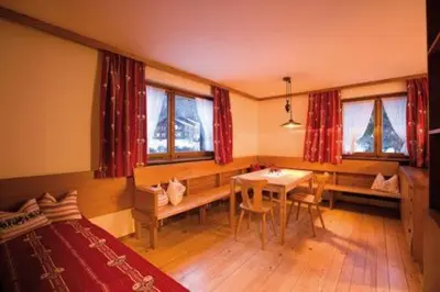 Ein Sitzbereich in der Unterkunft Alps Villa