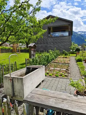 Ein Garten an der Unterkunft Pension Zita