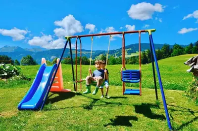 Ein Kinderspielbereich in der Unterkunft Rosenhaus 1