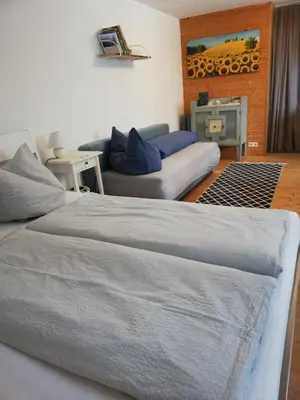 Ein Sitzbereich in der Unterkunft 1 ZI Appartement Zauberwald
