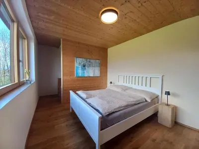 Ein Bett oder Betten in einem Zimmer der Unterkunft Auszeit
