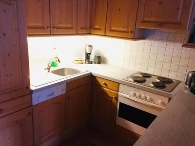 Küche/Küchenzeile in der Unterkunft Apartment Ebnit