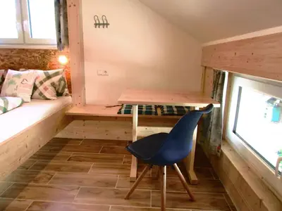 Ein Sitzbereich in der Unterkunft CHALET 294