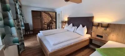 Ein Bett oder Betten in einem Zimmer der Unterkunft Haus Haberstock