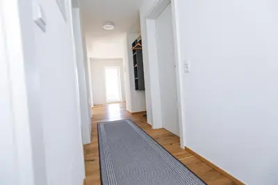 Ein Bett oder Betten in einem Zimmer der Unterkunft Terrassenwohnung in Götzis