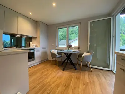Küche/Küchenzeile in der Unterkunft Appartement Schillerkopf