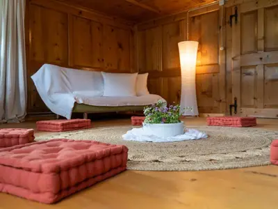 Ein Bett oder Betten in einem Zimmer der Unterkunft Ferienhaus Rinderer