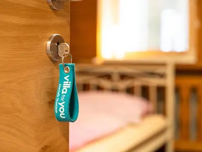 Ein Bett oder Betten in einem Zimmer der Unterkunft Ferienhaus Rinderer