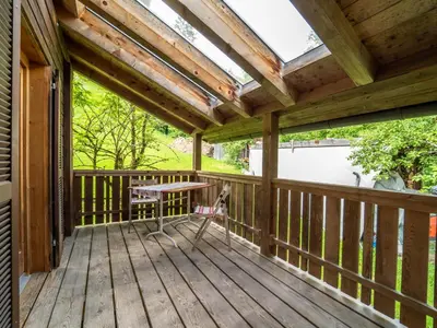 Ein Balkon oder eine Terrasse in der Unterkunft Ferienhaus Rinderer