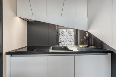 Küche/Küchenzeile in der Unterkunft KODA LOFT - Urlaub im Tiny House Bodensee