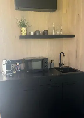 Küche/Küchenzeile in der Unterkunft Natur Pur & Erlebnisurlaub im Spiegelhaus ÖÖD