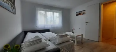 Ein Sitzbereich in der Unterkunft Green Hill Apartments - Dornbirn