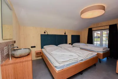 Ein Bett oder Betten in einem Zimmer der Unterkunft Haller´s Posthaus