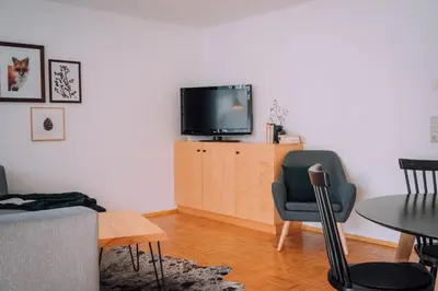 TV/Unterhaltungsangebot in der Unterkunft Apartment Mohnenfluh
