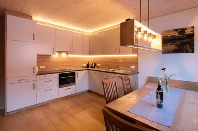 Küche/Küchenzeile in der Unterkunft Gauensteiner Hof