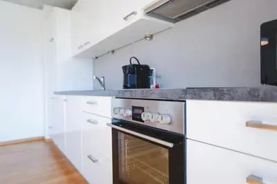 Küche/Küchenzeile in der Unterkunft Terrassenwohnung 6