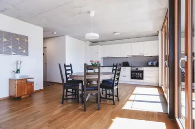 Küche/Küchenzeile in der Unterkunft Terrassenwohnung 6