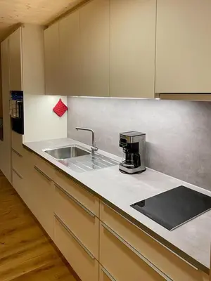 Küche/Küchenzeile in der Unterkunft Apartment Bergblick-Mellau mit E-Ladesäule