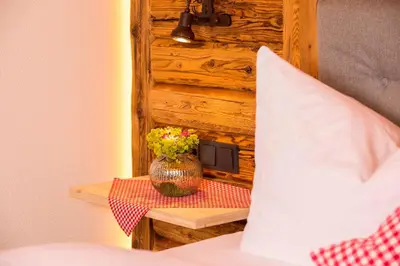 Ein Bett oder Betten in einem Zimmer der Unterkunft Gästehaus Fritz