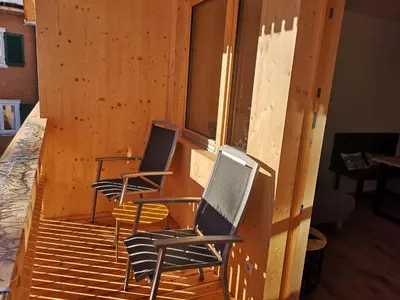 Ein Sitzbereich in der Unterkunft Apartment Almwiesen Mellau