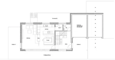 Grundriss der Unterkunft Ferienhaus FuchsbAu