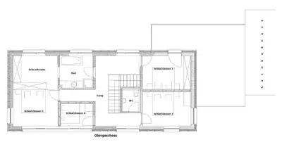 Grundriss der Unterkunft Ferienhaus FuchsbAu