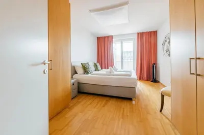 Ein Bett oder Betten in einem Zimmer der Unterkunft Cocoon am See
