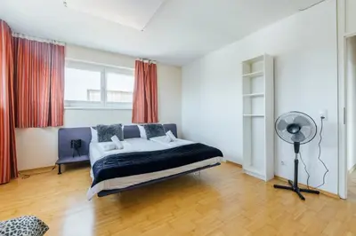 Ein Bett oder Betten in einem Zimmer der Unterkunft Cocoon am See