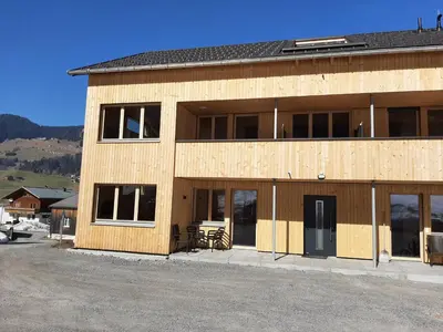 Ein allgemeiner Bergblick oder ein Berglick von der Ferienwohnung aus