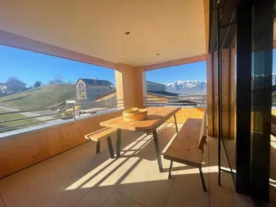 Ein Balkon oder eine Terrasse in der Unterkunft Nesensohn Ferienwohnungen