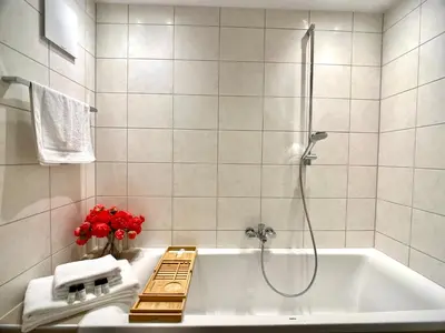 Ein Badezimmer in der Unterkunft Stilvolles Apartment «Coco» am Bodensee