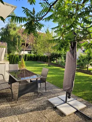 Ein Garten an der Unterkunft Ferienwohnung Suppan
