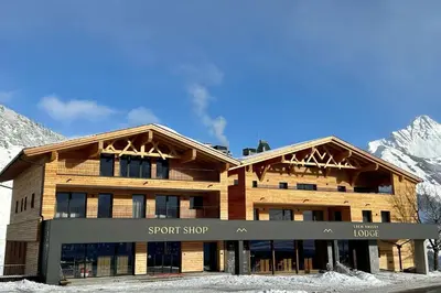 Das Gebäude in dem sich das Chalet befindet