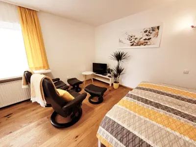 Ein Bett oder Betten in einem Zimmer der Unterkunft Apartment Sonnenschein