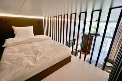Ein Bett oder Betten in einem Zimmer der Unterkunft Chalet Park by Maier Mäder