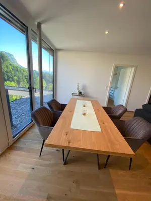 Ein Sitzbereich in der Unterkunft Wohnung Staufenblick und Wohnung Firstblick