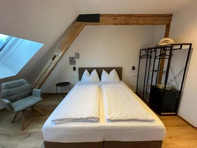 Ein Bett oder Betten in einem Zimmer der Unterkunft Gasthof - Auszeit im Bad Diezlings - Adults only