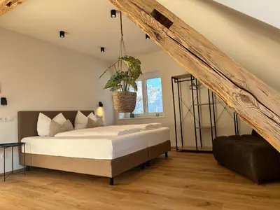 Ein Bett oder Betten in einem Zimmer der Unterkunft Gasthof - Auszeit im Bad Diezlings - Adults only