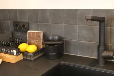 Küche/Küchenzeile in der Unterkunft Studio Maria