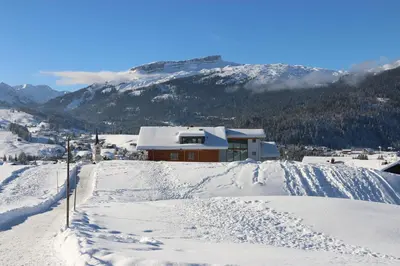 Gästehaus Alpina im Winter