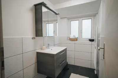 Ein Badezimmer in der Unterkunft Ferienwohnung Alpblick