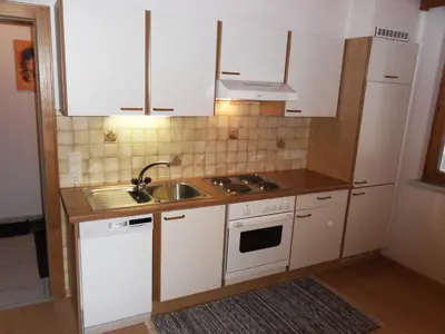 Küche/Küchenzeile in der Unterkunft Haus Konzett