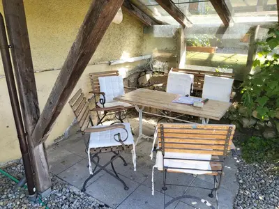 Ein Patio oder anderer Außenbereich in der Unterkunft FEWO Peter und Britta