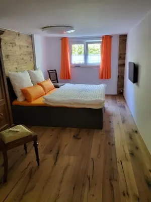 Ein Bett oder Betten in einem Zimmer der Unterkunft FEWO Peter und Britta