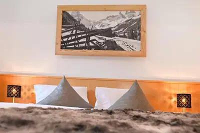 Ein Bett oder Betten in einem Zimmer der Unterkunft Apartment Marent Garten Chalet