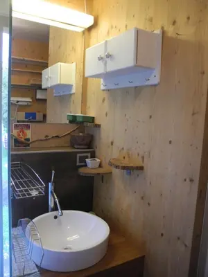 Grundriss der Unterkunft Behagliches Tiny House in Seenähe