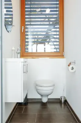 Ein Badezimmer in der Unterkunft Gartenwohnung mit 3 Schlafzimmer in Klaus